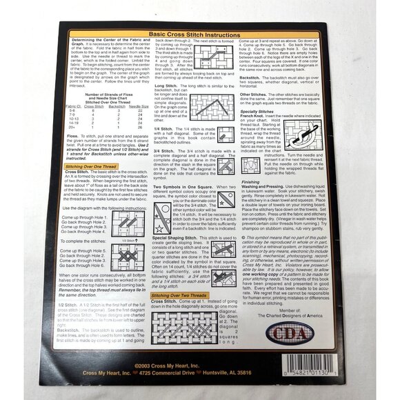 Eye Of The Tiger Counted Cross Stitch pattern By Cross My Heart Design By Sherri - Picture 5 of 5